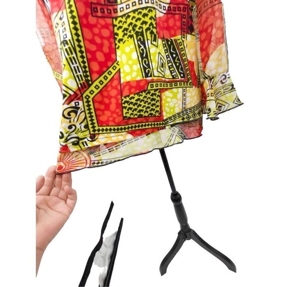 Multiples vibrant colourful three-quarter sleeve top with jewel detail around th - Picture 4 of 12